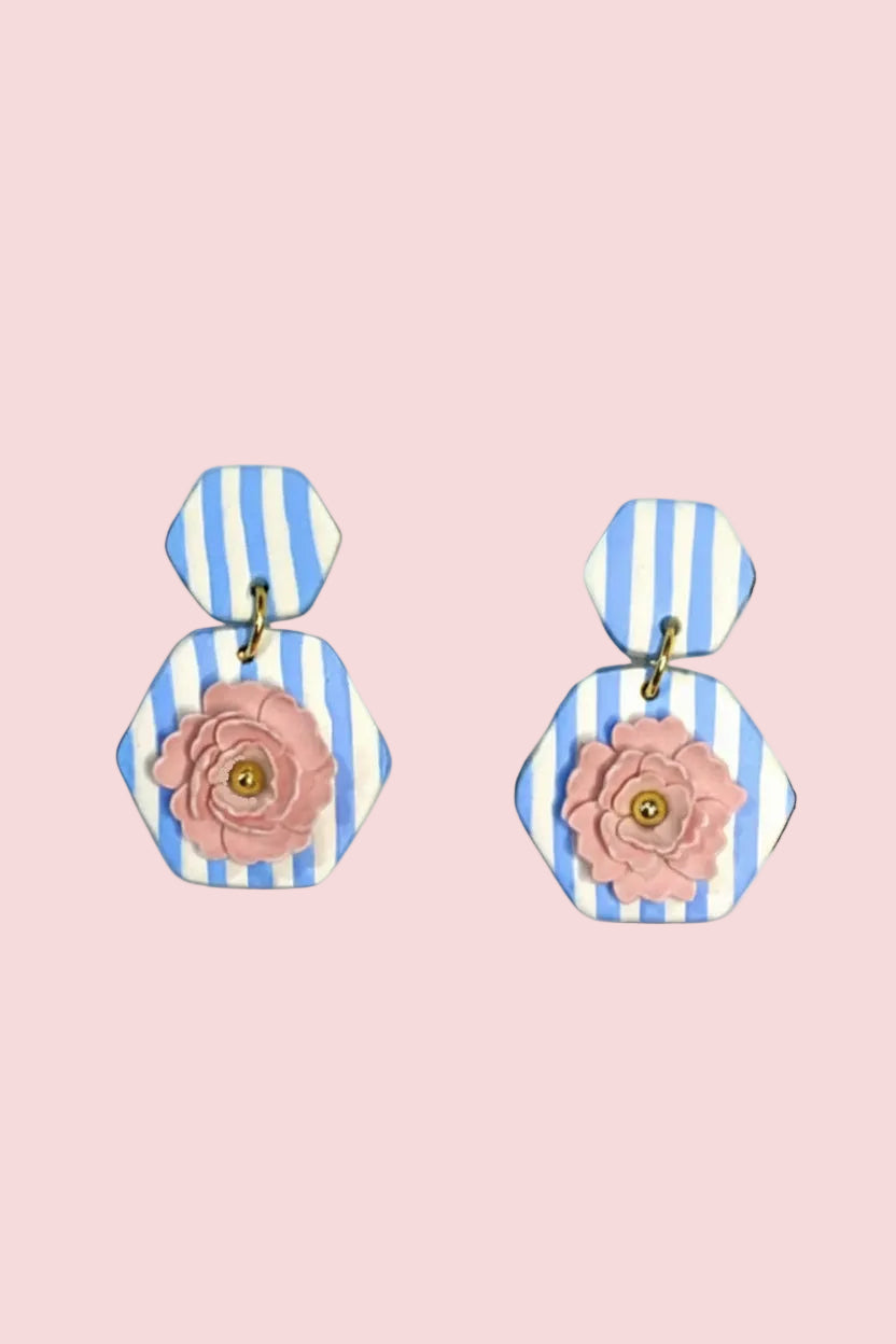 Stripes and Florals (Blue)