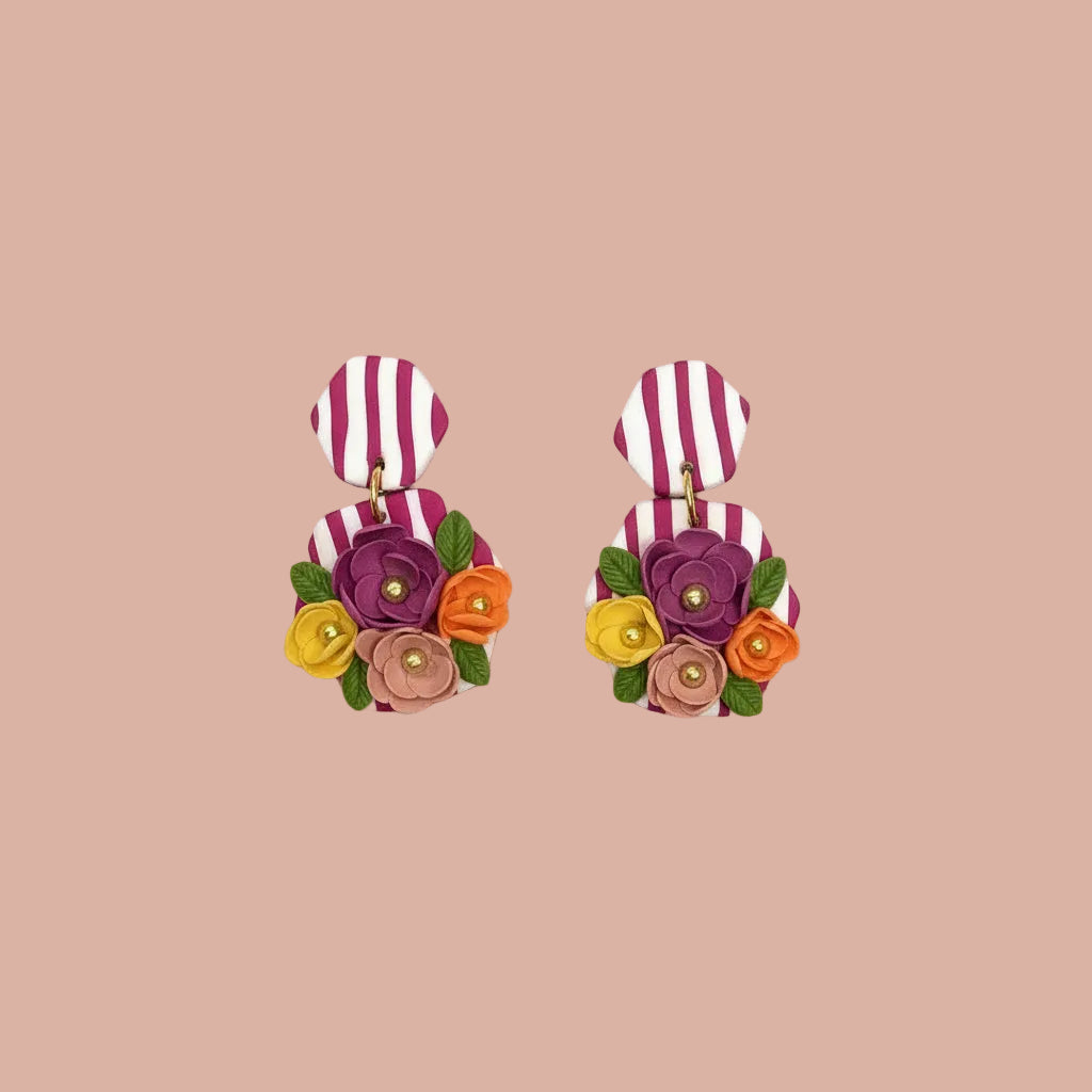 Stripes and Florals (Purple)