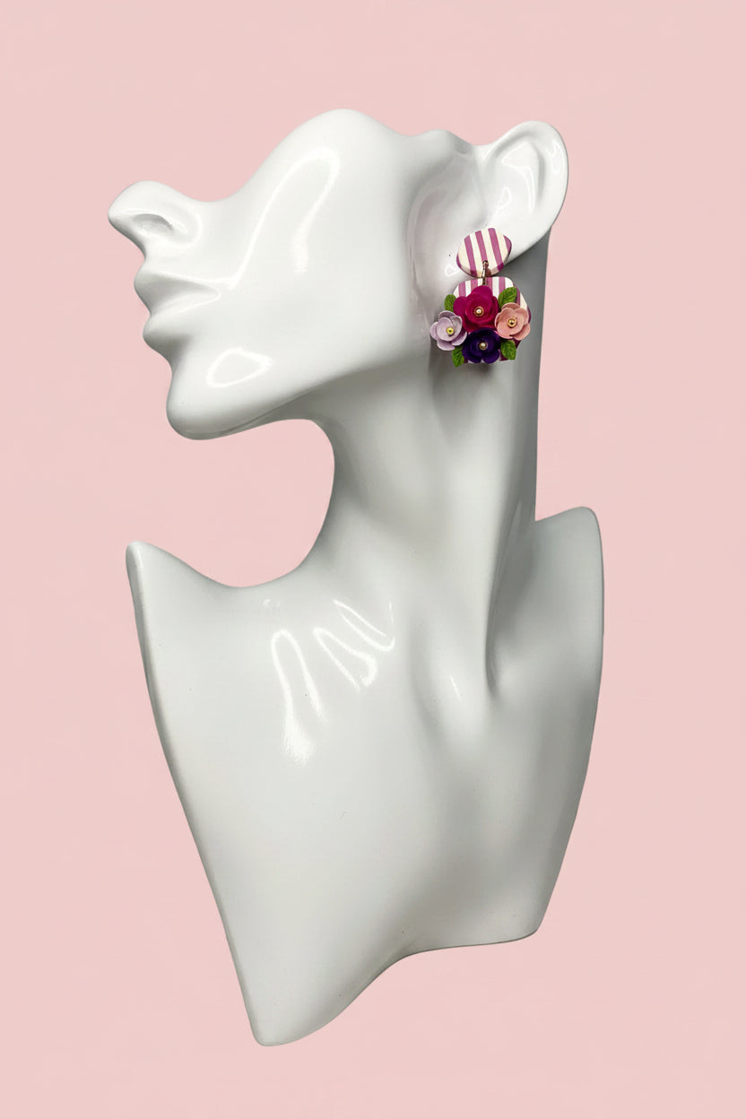 Stripes and Florals (Mauve)