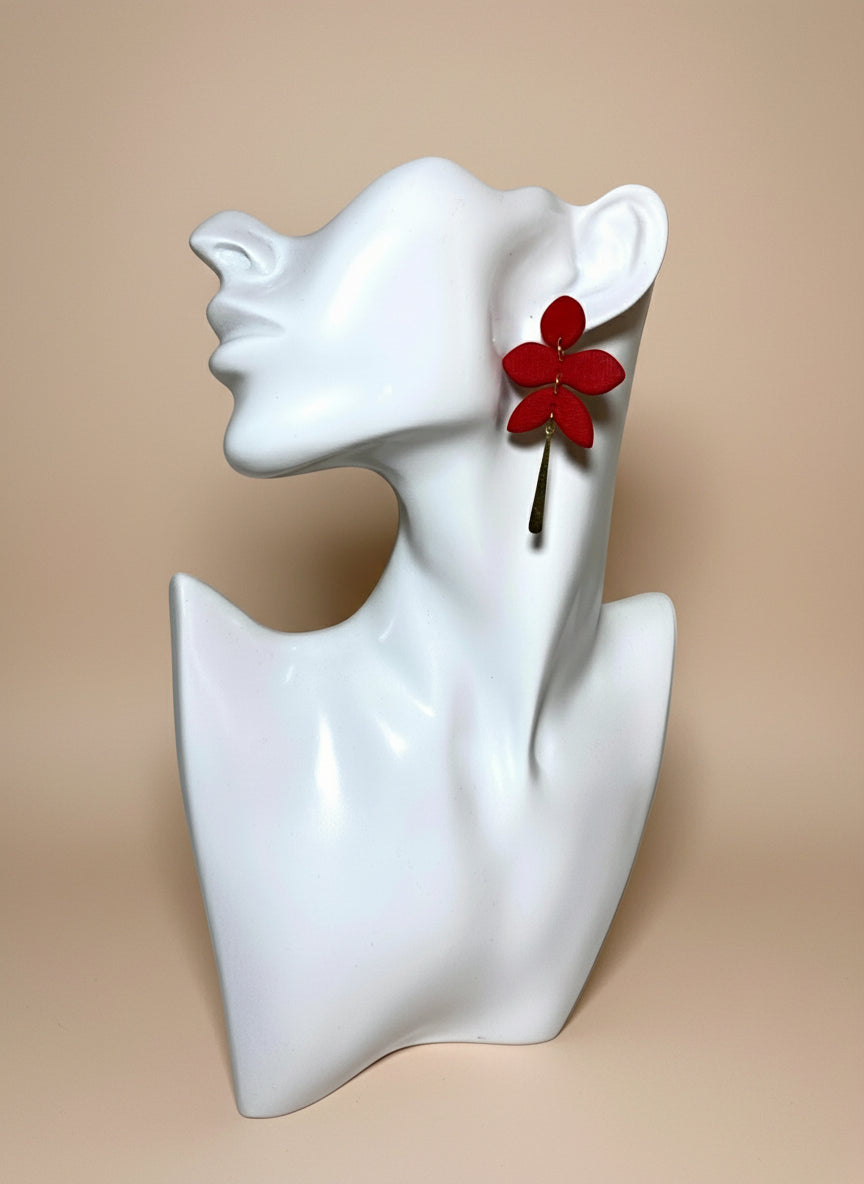 Five Petal Flower (Red)