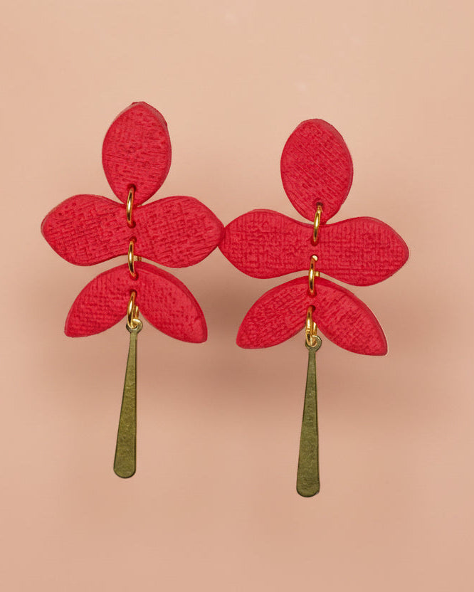 Five Petal Flower (Red)