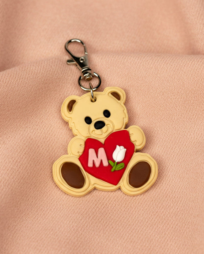 Personalized Teddy Bear Bag Charm