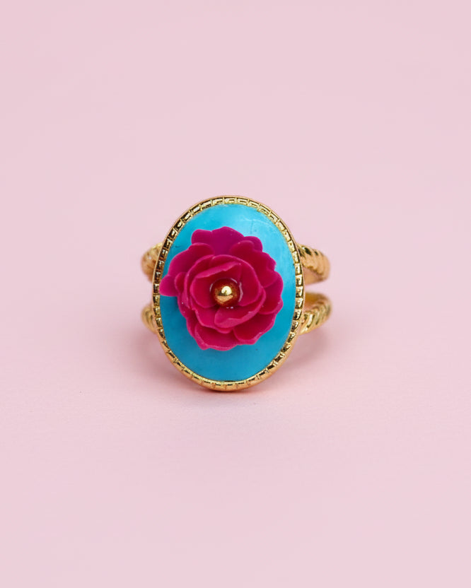 Fuchsia on Turquoise