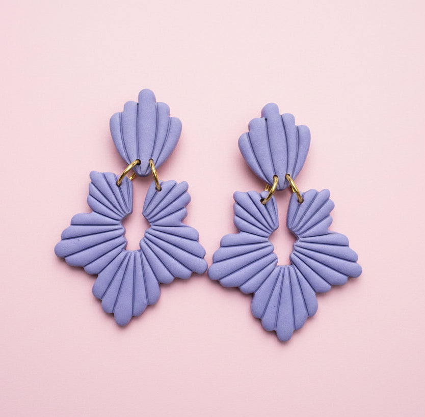 Flower Leaf Earring (Thistle)
