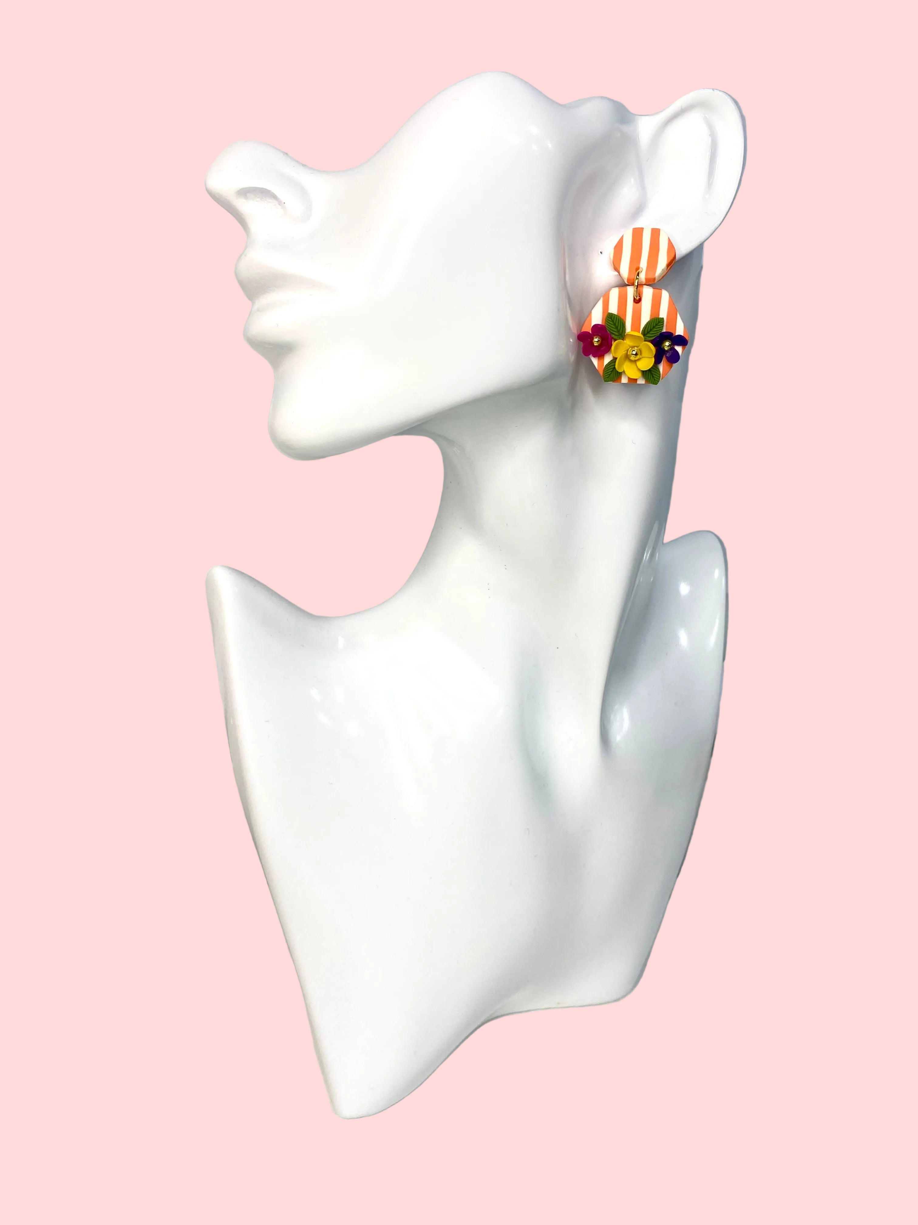 Stripes and Florals (Orange)