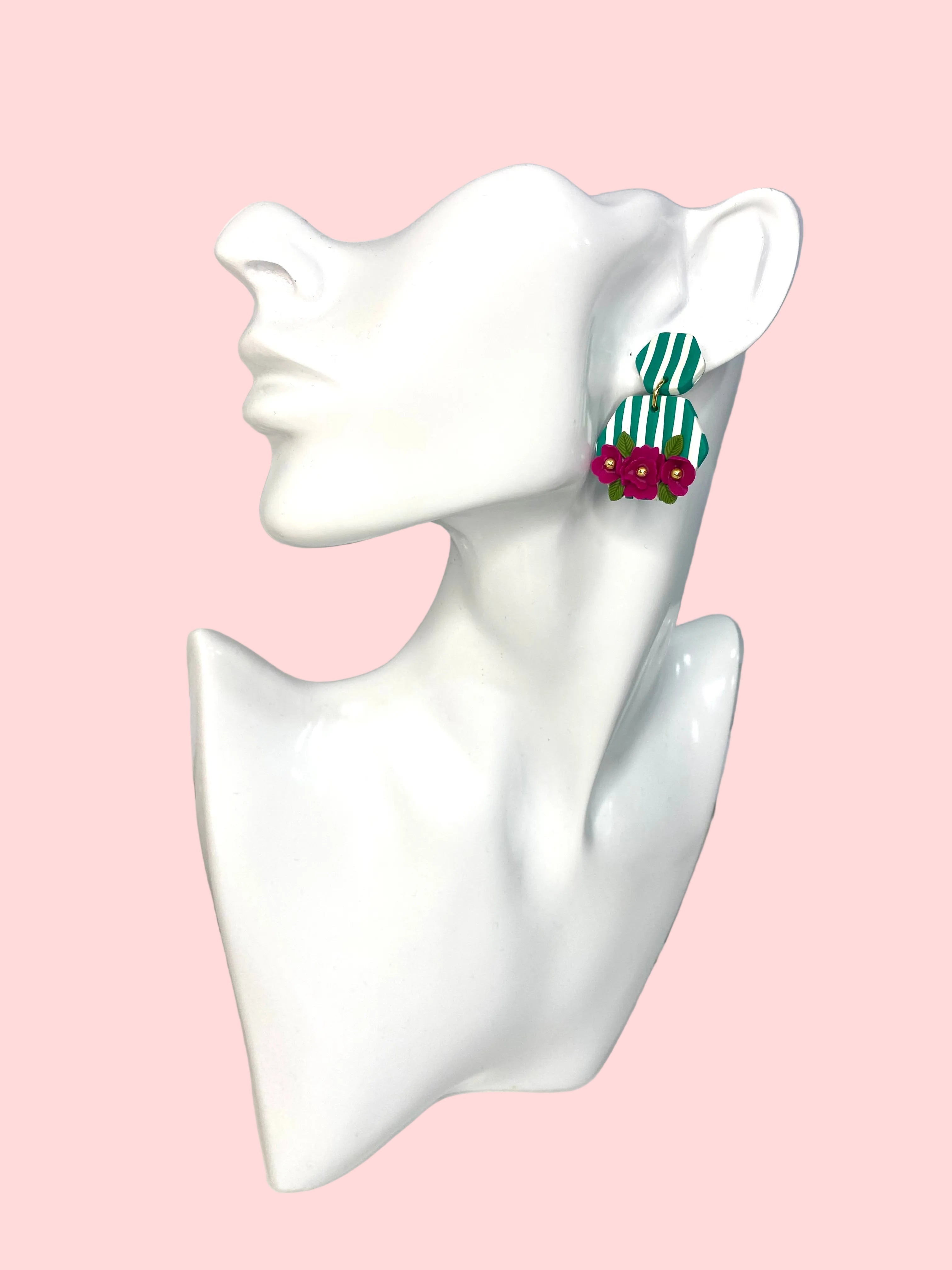 Stripes and Florals (Green)