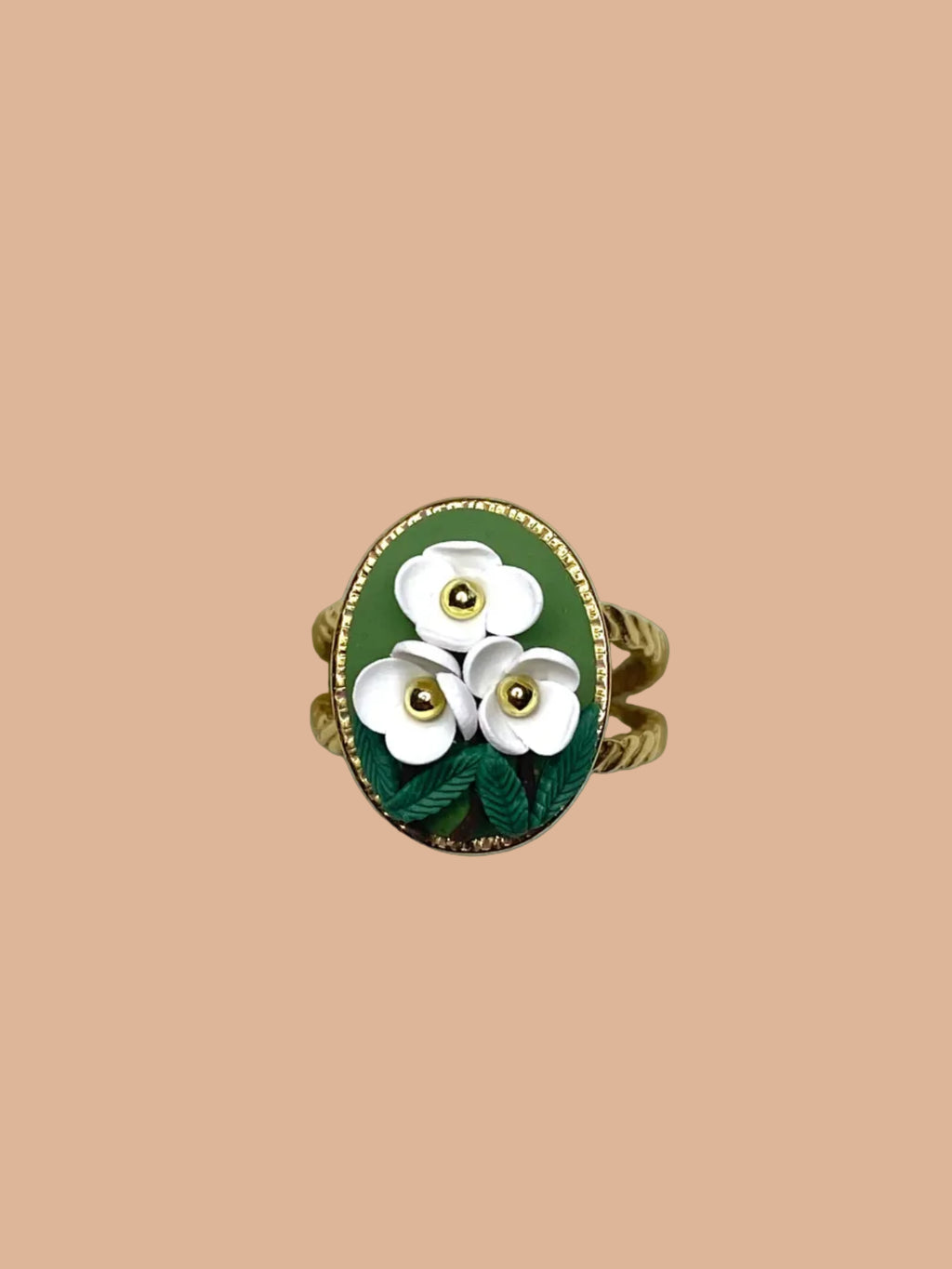 White Flowers (Green)