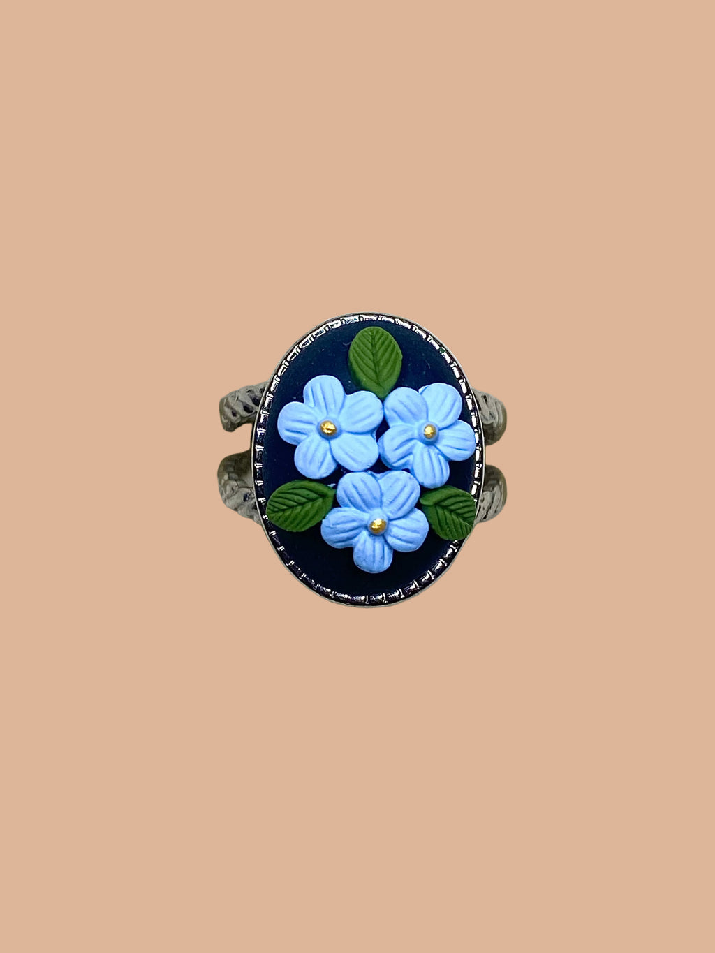 Trio of Flowers (Blue)