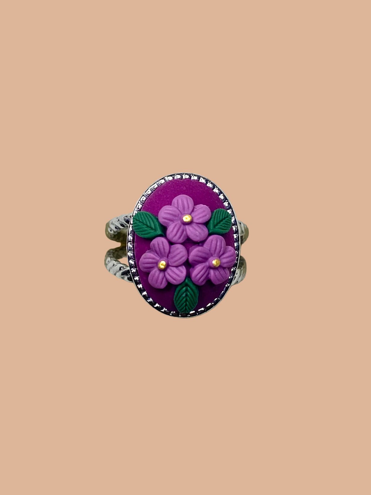 Trio of Flowers (Purple)